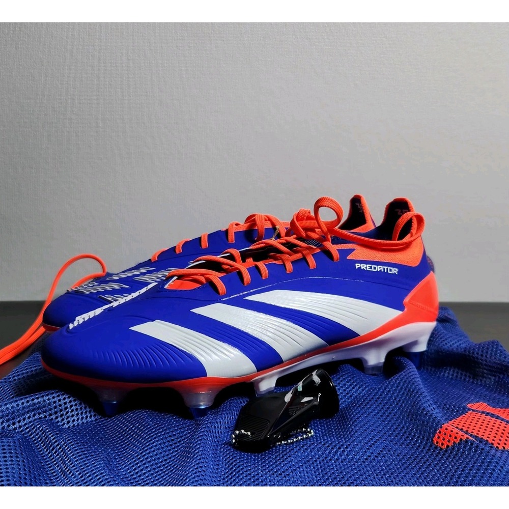 Adidas Predator Elite Soft Ground Soccer Cleats Blue Red IF6323 Women 6.5